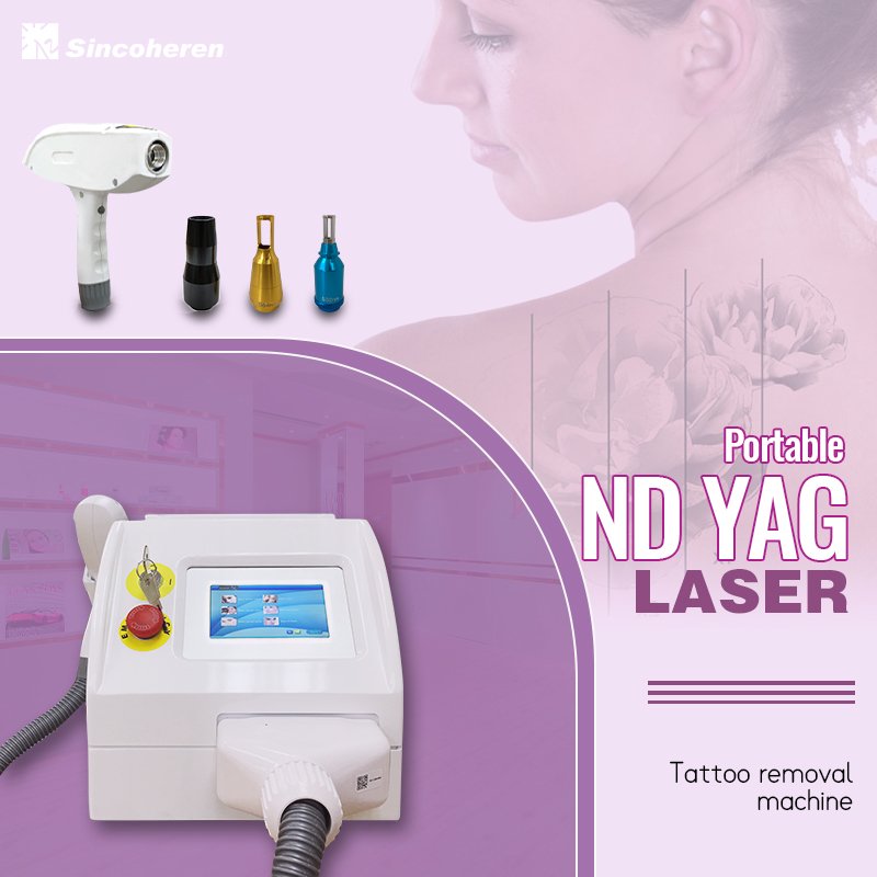 Beijing Sincoheren 2023 portable q switched nd yag laser birthmark removal tattoo remvoal laser CE approved