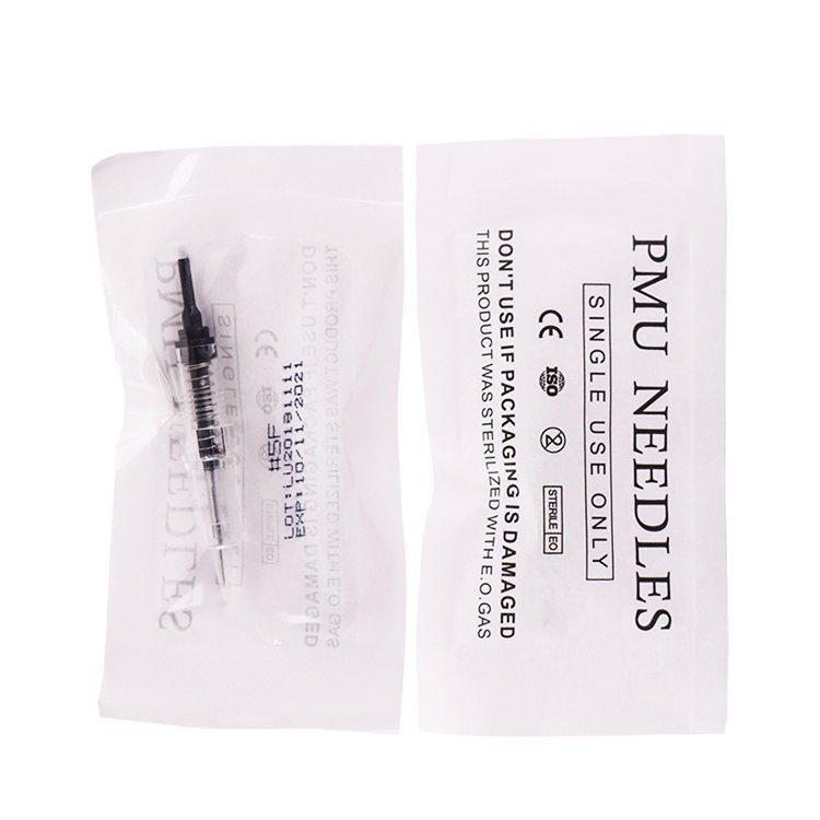 PMU Cartridge Needle Microblading Machine Needles Black Pearl Eyebrow Tattoo 1RL Permanent Makeup Supplies