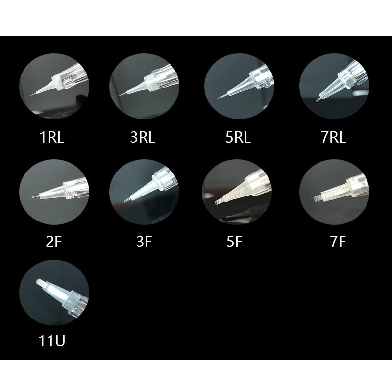 BL Microblading Disposable Cartridge Needles For Permanent Makeup Tattoo Machine 1D 1R 3R 5R 7R 2F 3F 5F 7F