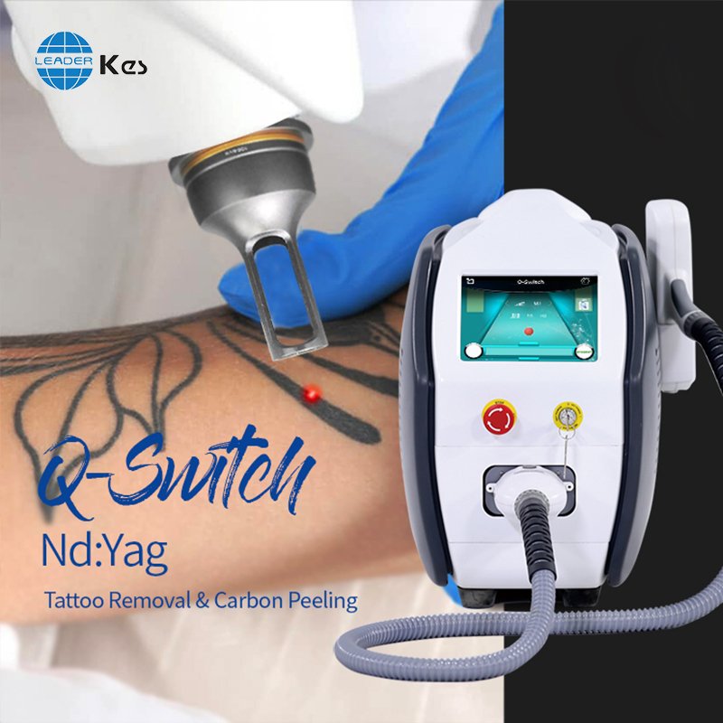 KES Hot Sale AL Long Pulse ND-Yag Laser 532 1064Nm Nd Yag Laser Tattoo Removal Machine Laser Tattoo Removal Beauty Device