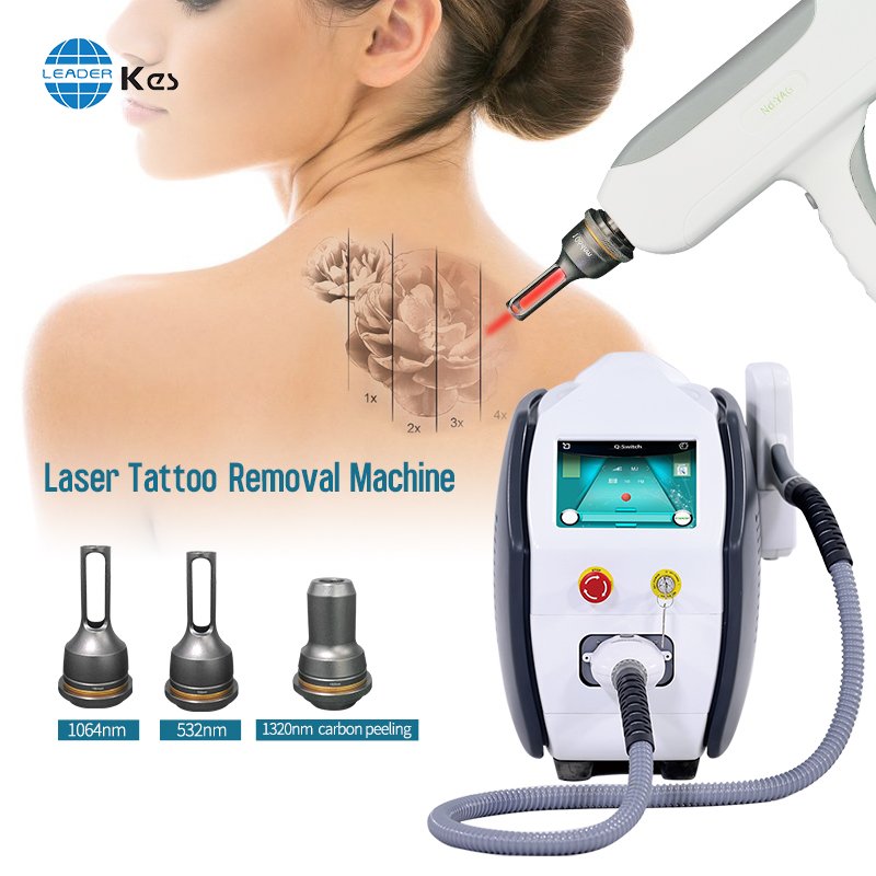 KES Hot Sale AL Long Pulse ND-Yag Laser 532 1064Nm Nd Yag Laser Tattoo Removal Machine Laser Tattoo Removal Beauty Device