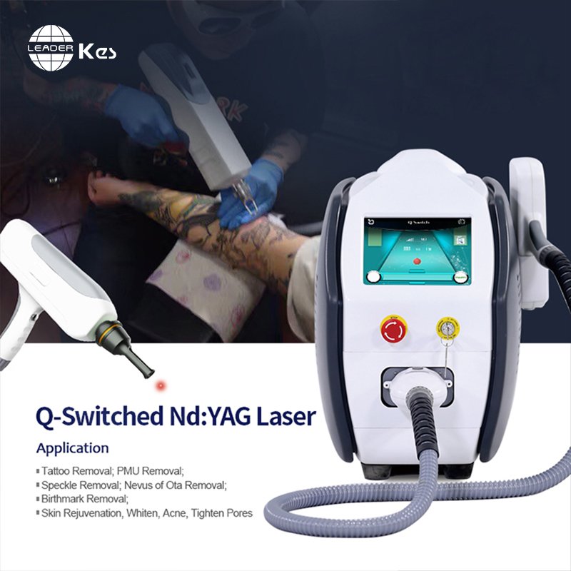 KES Hot Sale AL Long Pulse ND-Yag Laser 532 1064Nm Nd Yag Laser Tattoo Removal Machine Laser Tattoo Removal Beauty Device