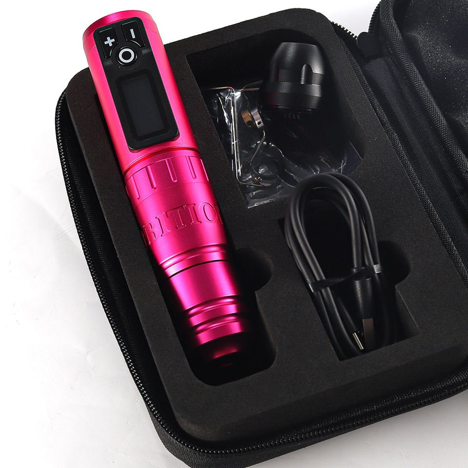 Custom Logo Rotary Tattoo Machine Wireless Battery Professional Permanent Pen Tattoo Gun Pen 4mm Stroke Pmu Tattoo Machine