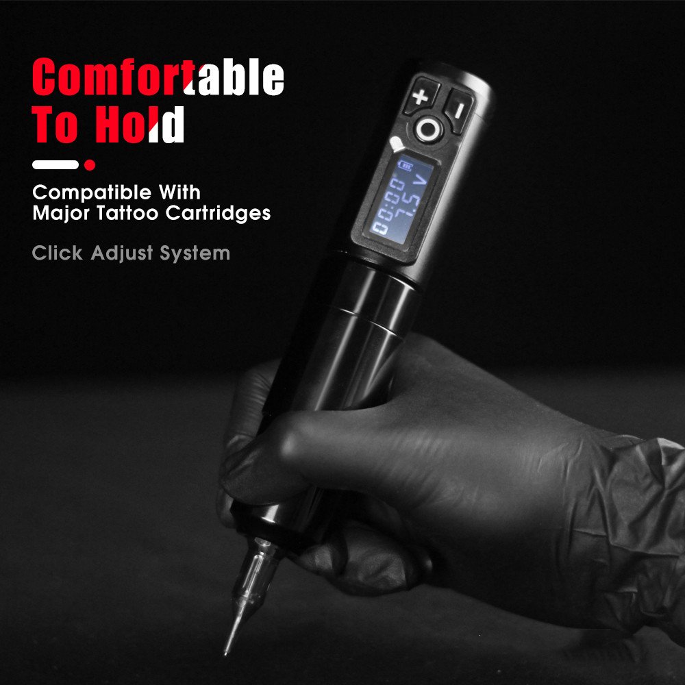 Custom Logo Rotary Tattoo Machine Wireless Battery Professional Permanent Pen Tattoo Gun Pen 4mm Stroke Pmu Tattoo Machine
