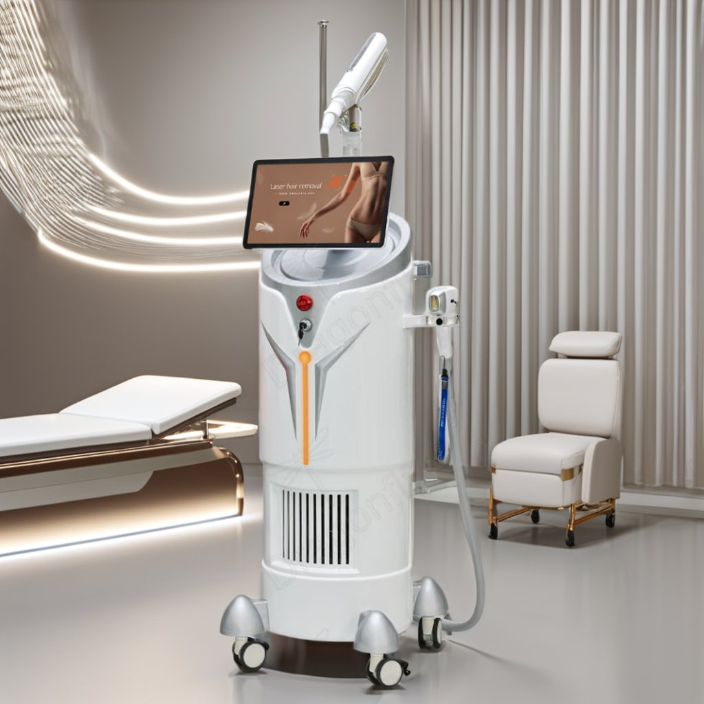 Ai Technology Laser Dioder Hair Removal Machine Permanent Beauty Equipment Face 755 808 1064NM Diode Laser Home Salon Use