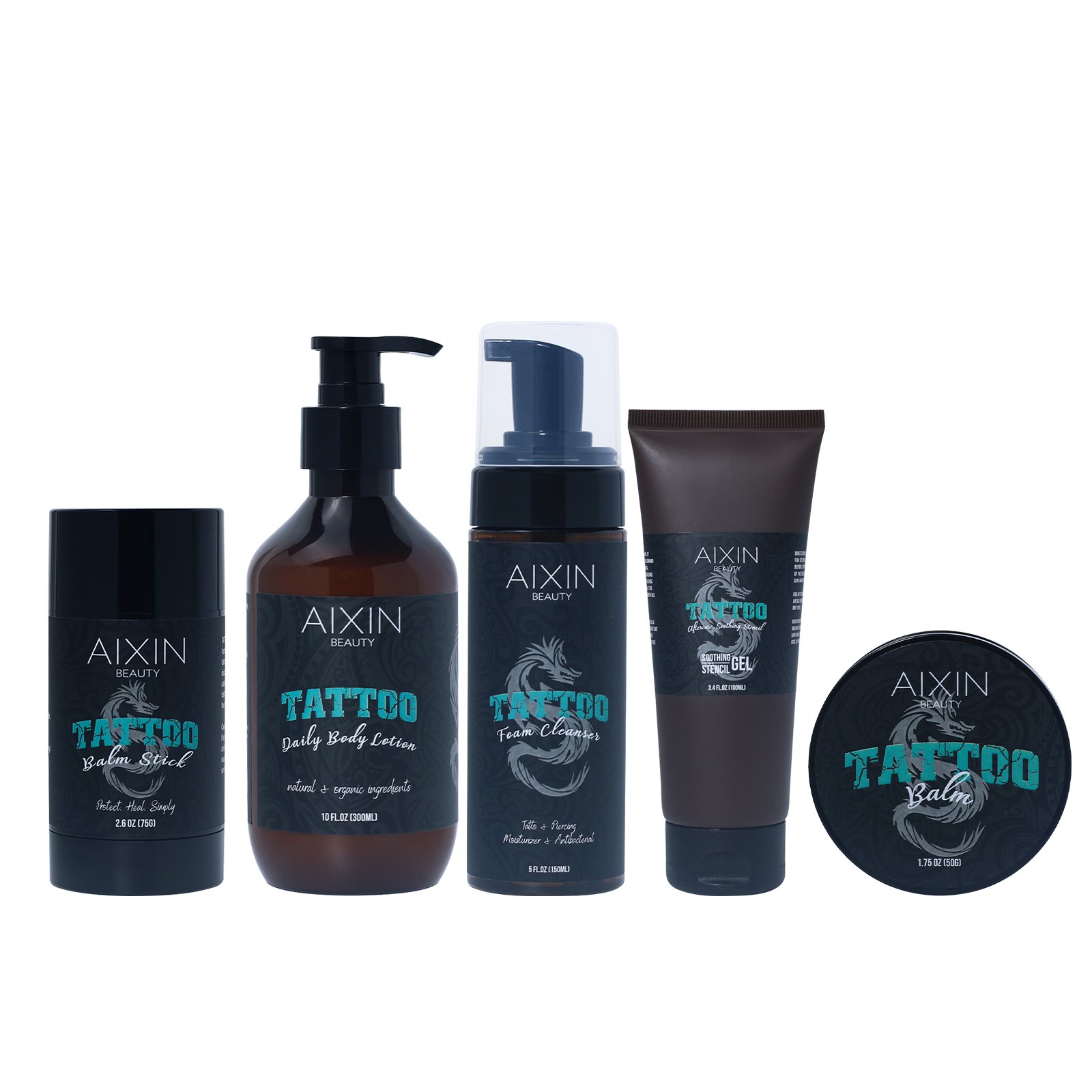 BLIW Private Label Color Brightening Healing Tattoo Lotion Cleanser Gel Stick Cream Kit Permanent Tattoo Aftercare Set
