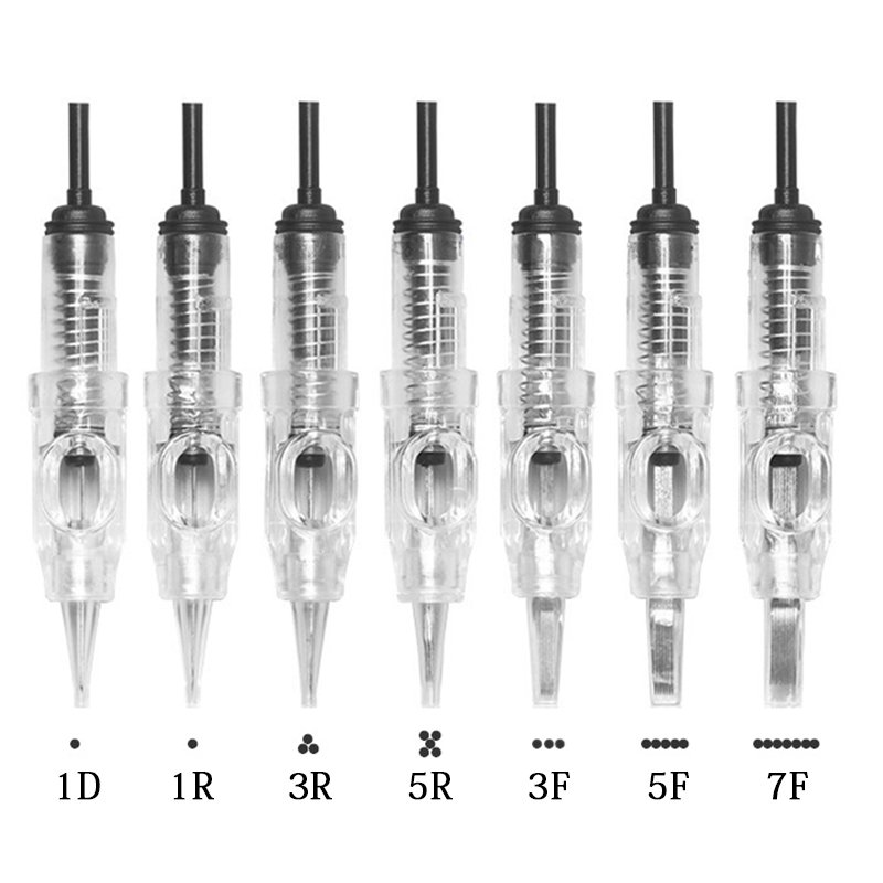 Agulha Easy Click Permanent Makeup Tattoo Needle Dermograph Micropigmentation Cartridge Needle For 600D-G Tattoo Eyebrow Machine