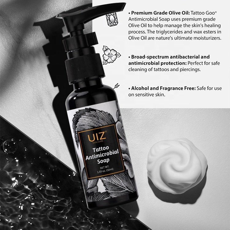 Tattoo Antimicrobial Soap Cleansing Disinfecting Tattoo And Piercing Aftercare Moisturizing Aid In Healing Tattoos Soap