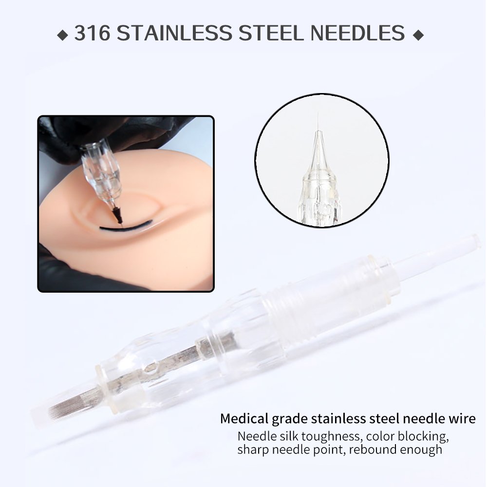 Popular Permanent Makeup Black Pearl Machine Needle Cartridge Needles For Permanent Makeup Eyebrow Tattoo Cartridge Needle