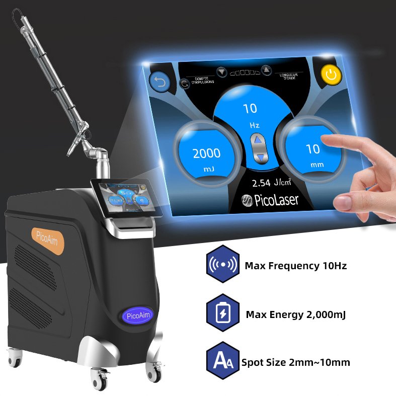 ce portable picosecond laser q-switched laser tattoo removal nd yag machine pico laser removal machine