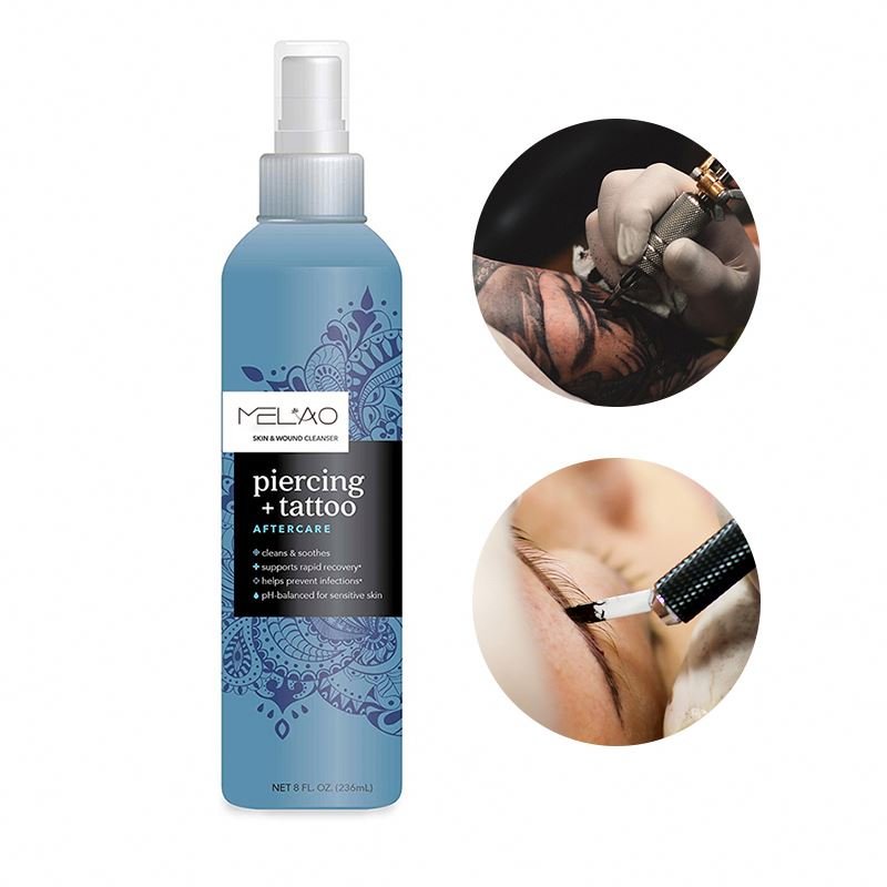 Custom Logo For Tattooing Deep Cleaning Wholesale Private Label Tattoo Piercing Aftercare Spray