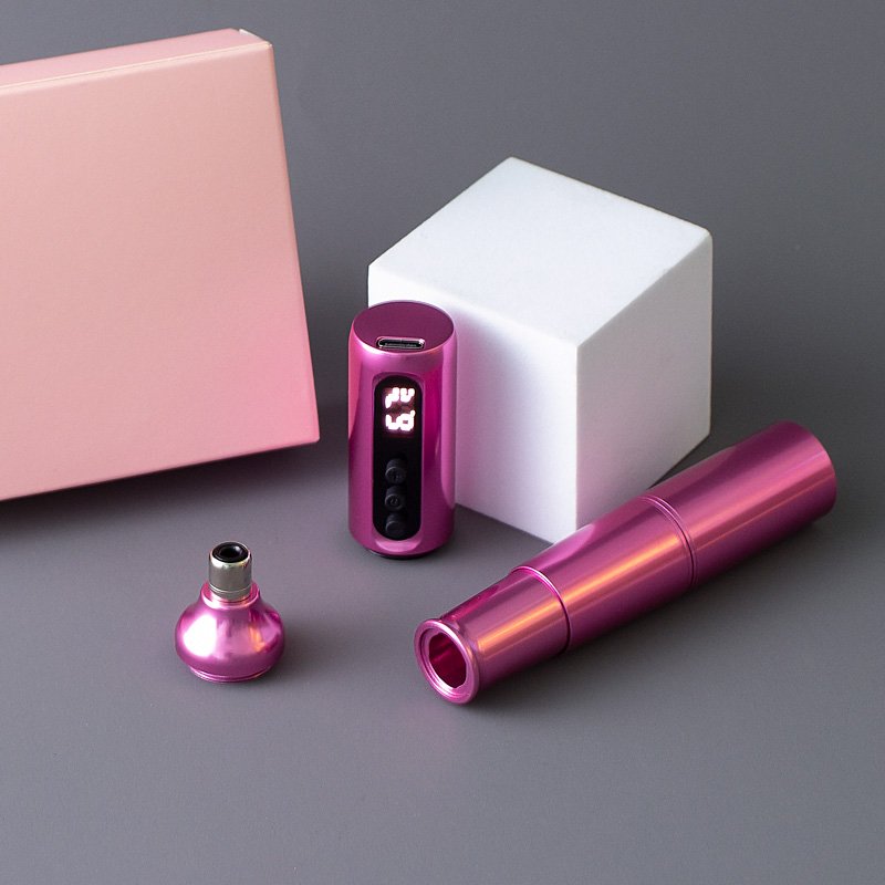 Wireless Tattoo & Permanent Make Up Machine Supplies Kit Rotary Pen PMU battery with 10pcs Utilizes Universal Needles