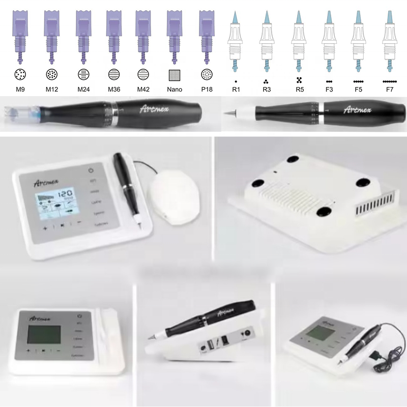 sexy lips tinting Digital semi Permanent Makeup tattoo Machine microblading gun Artmex V9 Permanent Microneedling tattoo pen