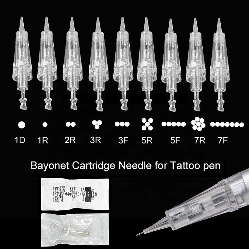 Disposable Bayonet Cartridge Needle Micropigmentation Device Permanent Makeup Eyebrow Lip Tattoo Pen Needles