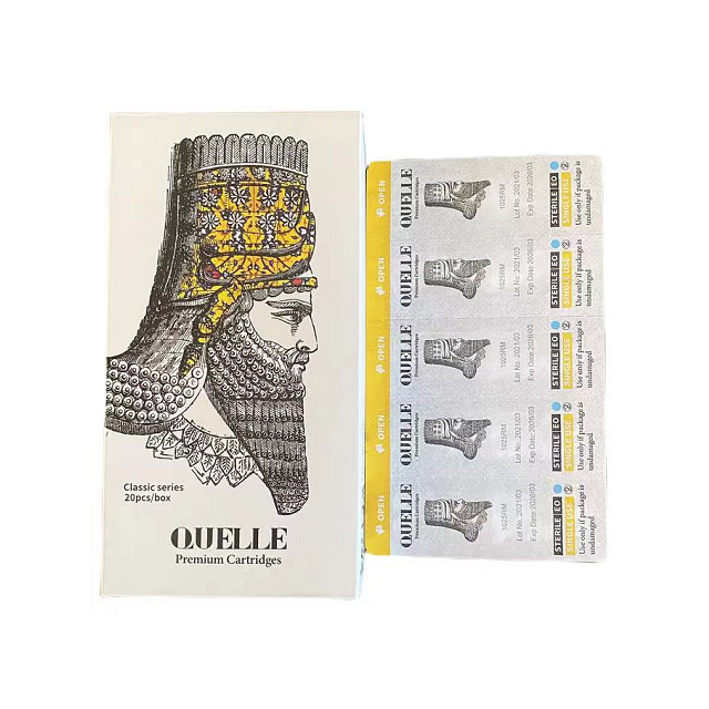 2024 QUELLE Needle Cartridge Custom Permanent Makeup Needle 20 pcs/box Professional Permanent Makeup Cartridge Needle