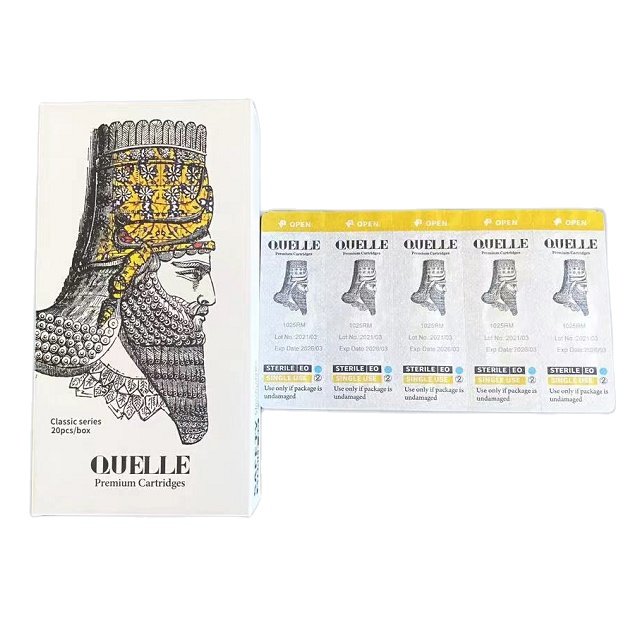 2024 QUELLE Needle Cartridge Custom Permanent Makeup Needle 20 pcs/box Professional Permanent Makeup Cartridge Needle