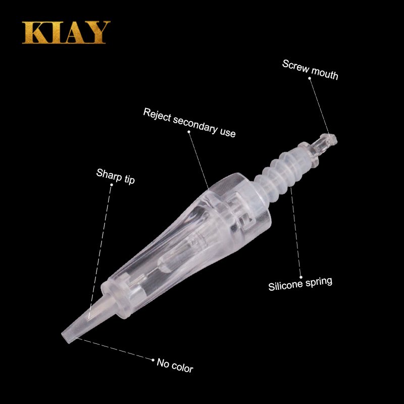 Professional Silicone Screw PMU & MTS Permanent Makeup Tattoo Cartridge Nano Micro Needles