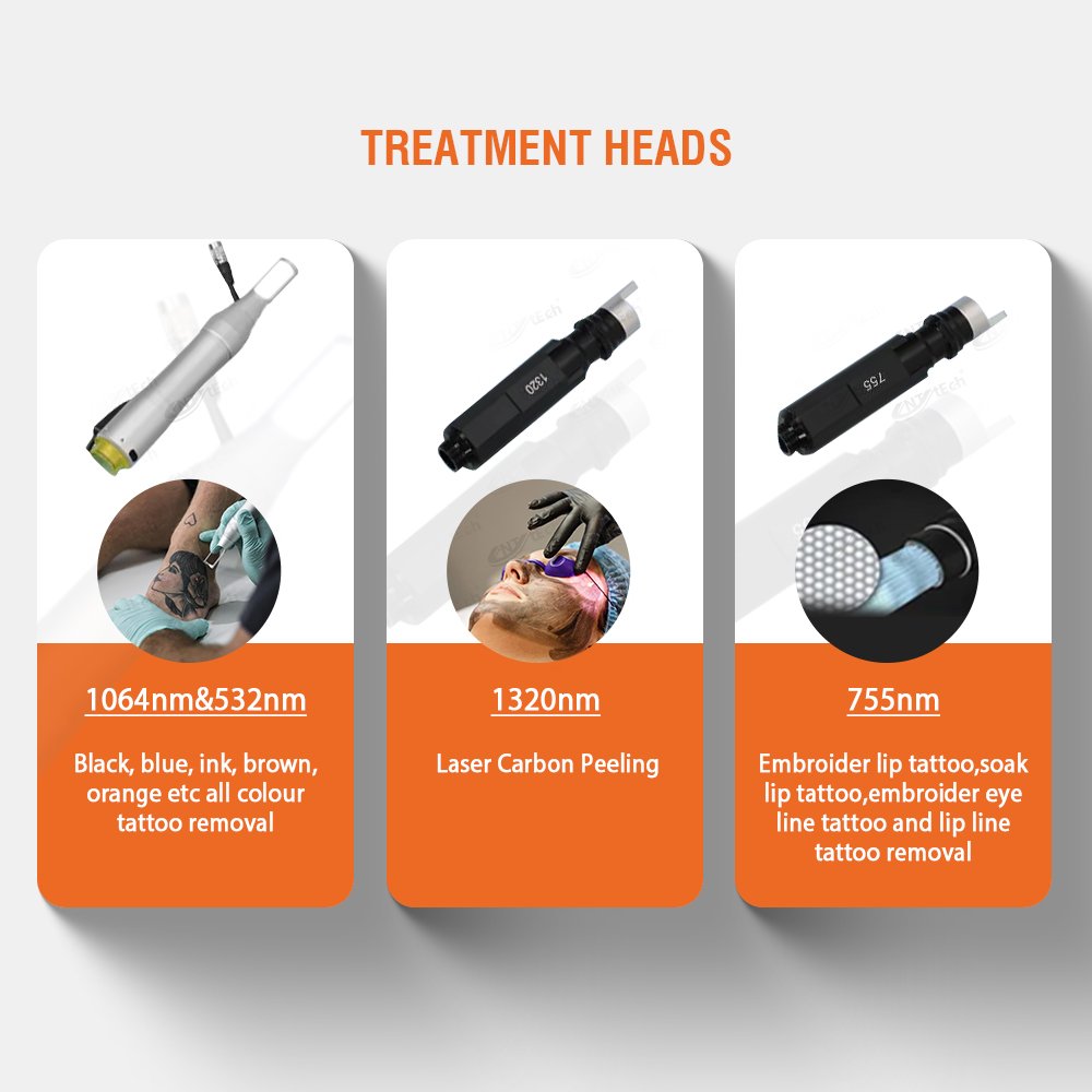 2024 Picosecond Laser Q Switched Nd Yag Laser tattoo Removal Machine Qswitch Laser With South Korea Imported Light Guide Arm