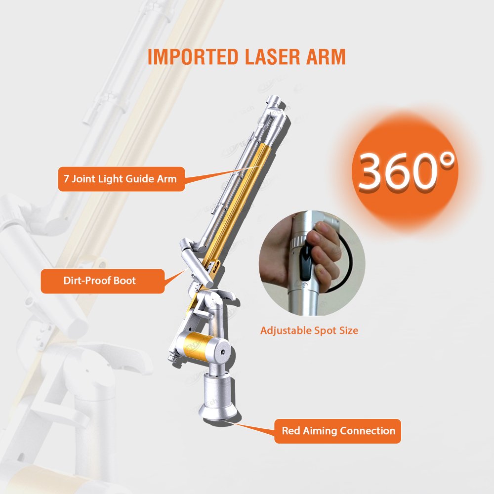 2024 Picosecond Laser Q Switched Nd Yag Laser tattoo Removal Machine Qswitch Laser With South Korea Imported Light Guide Arm