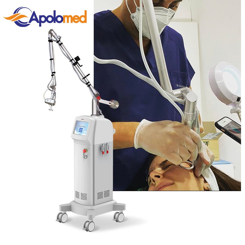 Apolomed Newst Design Fractional co2 laser Professional C02 laser beauty salon machine High Efficiency