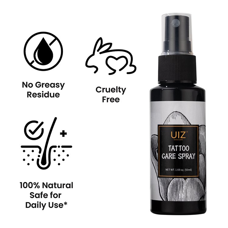 Tattoo Healing Spray Moisturizing & Fast Healing Tattoo Aftercare Cleaning Mist Prevent Fading & Restore Color Of Old Tattoos