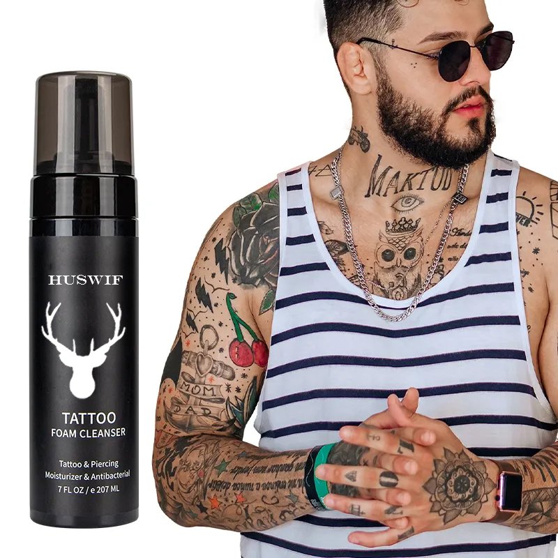 Tattoo Care Supply Tattoos Deep Cleansing Brightening Custom Aftercare Foam Cleanser Tattoo Foam Wash