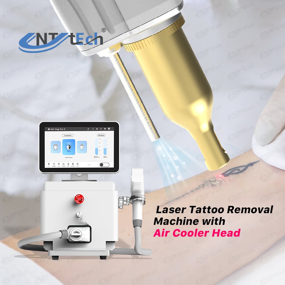 UNT portable professional carbon peel q switched nd yag laser tattoo removal machine
