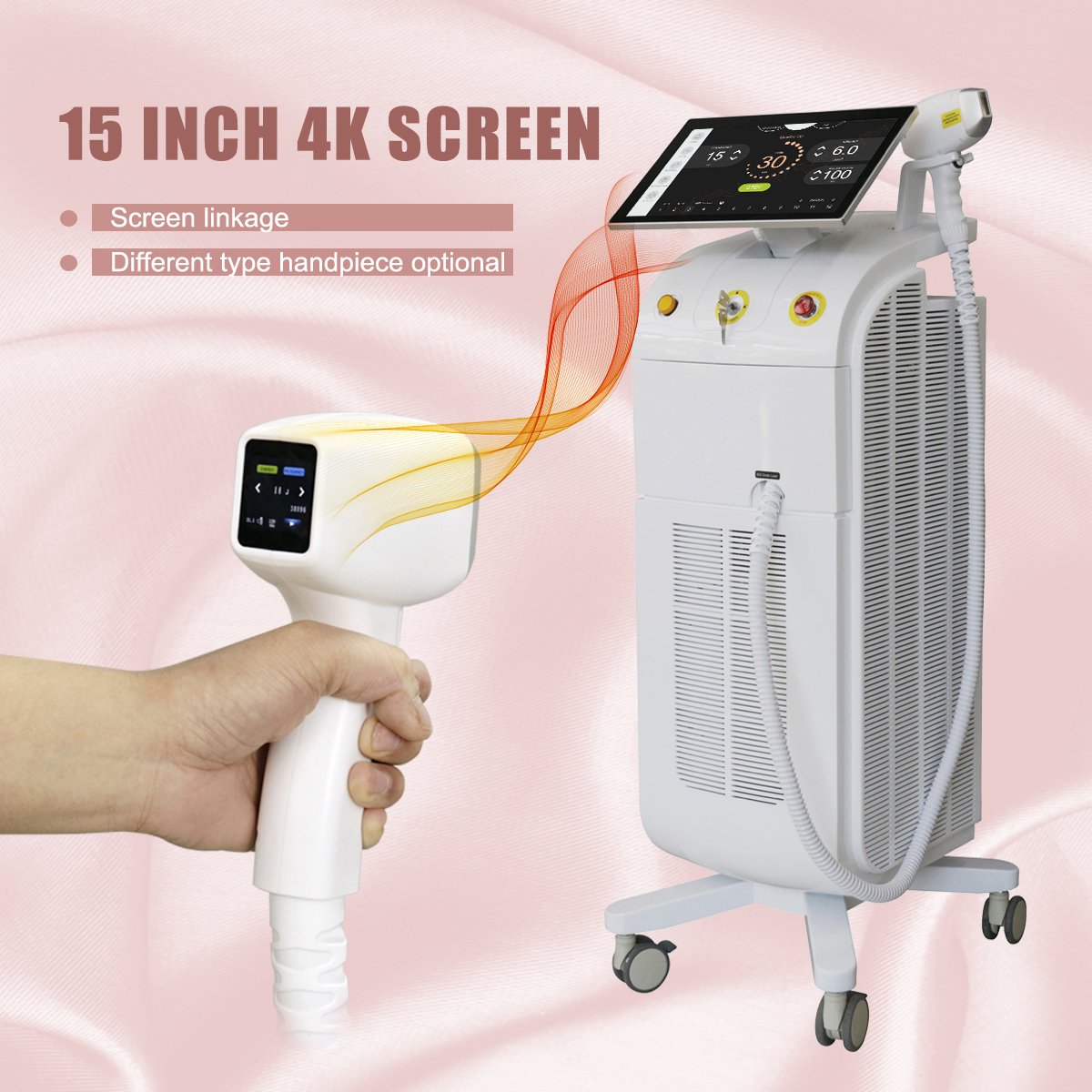 Professional 2 in 1 Diode Laser 808+ ND YAG Tattoo Speckle Mole Removal Laser hair removal skin rejuvenation machine
