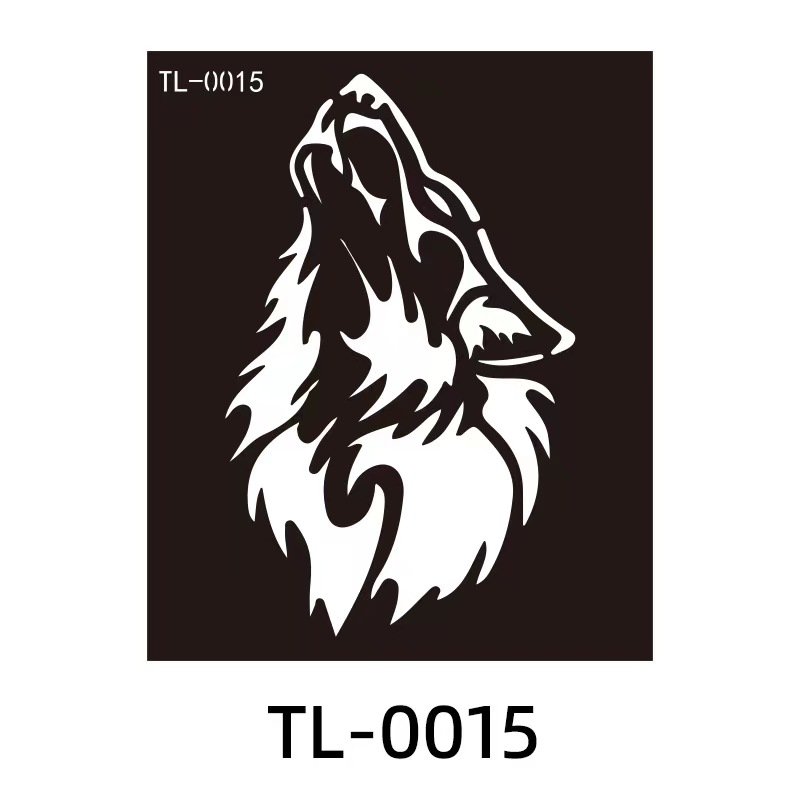 Eco-friendly Waterproof Disposable tattoo Stickers Black Animal Tiger And Lion Design tattoo