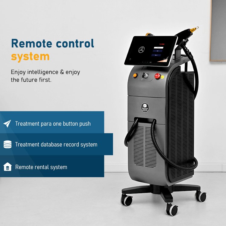 1800W 4 waves Nd yag + diode laser 2 in 1 hair removal tattoo removal skin analysis remote control system 2024 newest