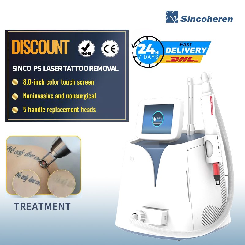 Hot Selling Picosecond Pico Laser Tattoo Removal Pigment Removal Machine With Carbon Peel Pico Lazer