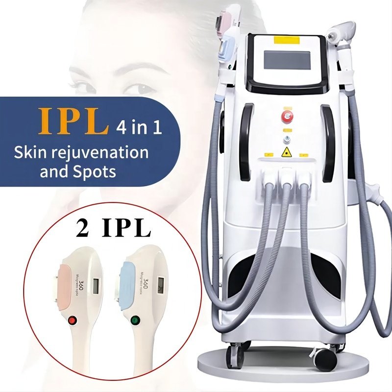 Skin Rejuvenation Machine 4 In 1 IPL Laser Hair Removal Elight Magneto OPT Hair Removal Beauty Equipment Nd Yag Tattoo Remove