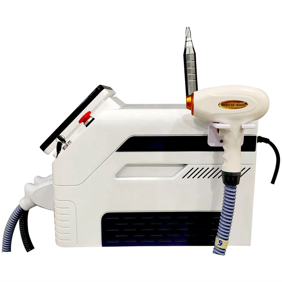 Portable 2 in 1 808 Laser Depilation Diode Laser Picolaser Nd Yag Hair And Tattoo Removal Machine
