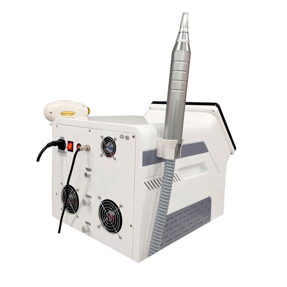 Portable 2 in 1 808 Laser Depilation Diode Laser Picolaser Nd Yag Hair And Tattoo Removal Machine