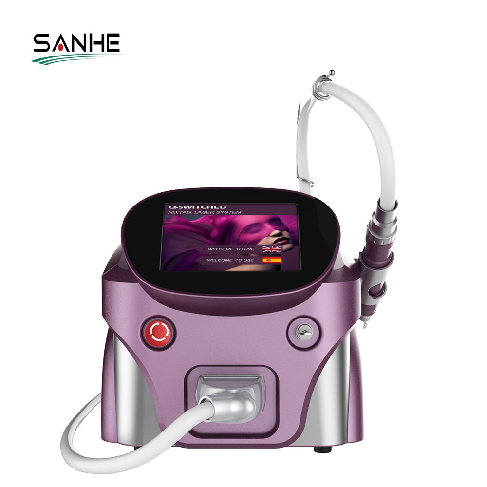 Manufacturer Q Switch Nd Yag Laser Tattoo Removal Pigment Erasing Equipment Carbon Cream Skin Peeling In Deep For Sale