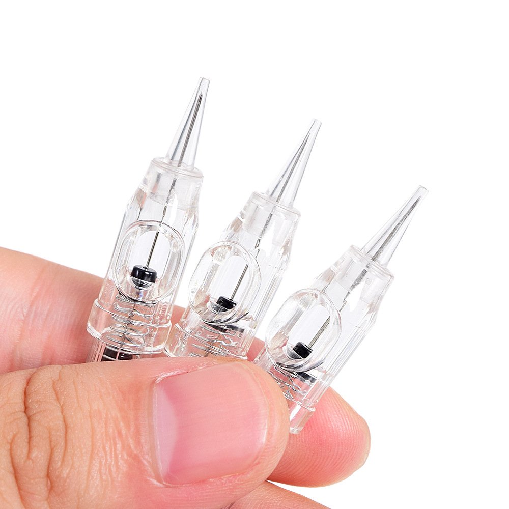 Disposable Sterilized Permanent Makeup Needle Cartridge Tattoo Eyebrow Lip Liner 5 Slope Tattoo Needles Cosmetic for Machine Pen