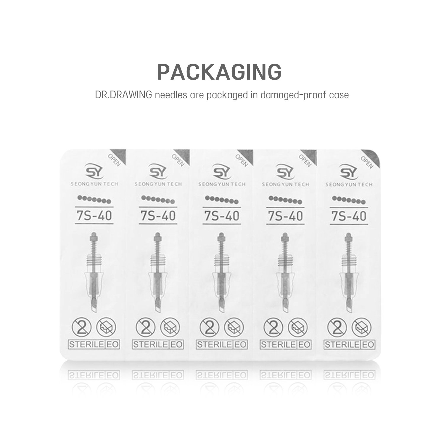 Permanent Makeup Cartridge Needles private label S-MTS Korea DR.DRAWING Eyebrow Needle for MTS Digital Machine Made in Korea