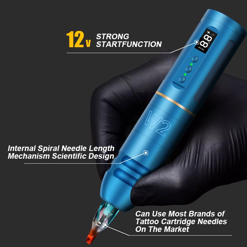 Professional Aluminium Alloy Wireless Tattoo Guns Tattoo Pen Rotary Tattoo Machine