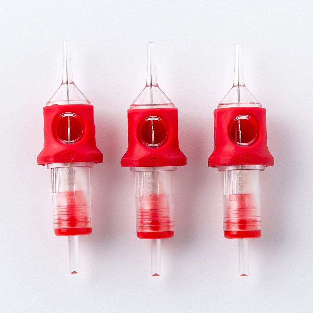 TUHU PMU Pigment Disposable 0.20mm 0.18mm 1RL 3RL Tattoo Eyebrow Needle Cartridge Tattoo Permanent Makeup Cartridges Needle