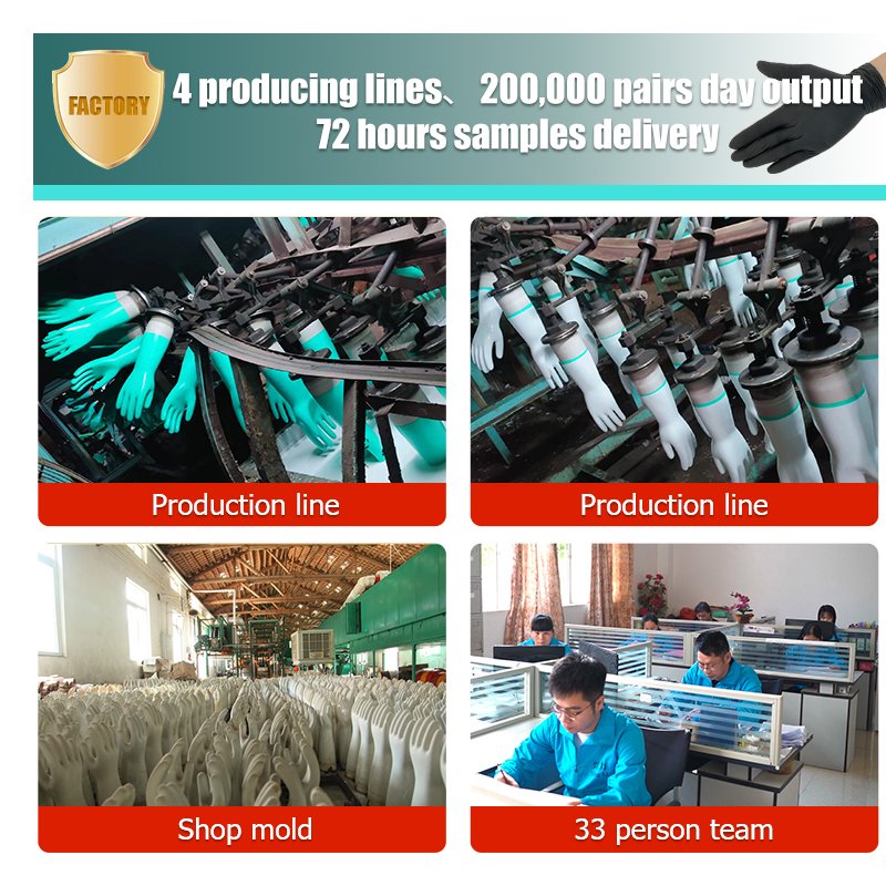 High Quality Non-Sterile Safety Household Cleaning Disposable Powder Free Disposable Nitrile gloves