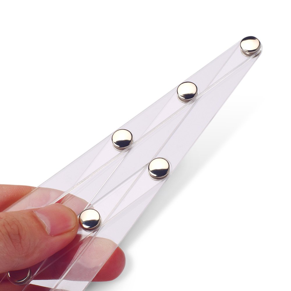 High Quality Acrylic Tattoo Eyebrow Ruler for Permanent Makeup,Golden Eyebrow Divider for Eyebrow Design