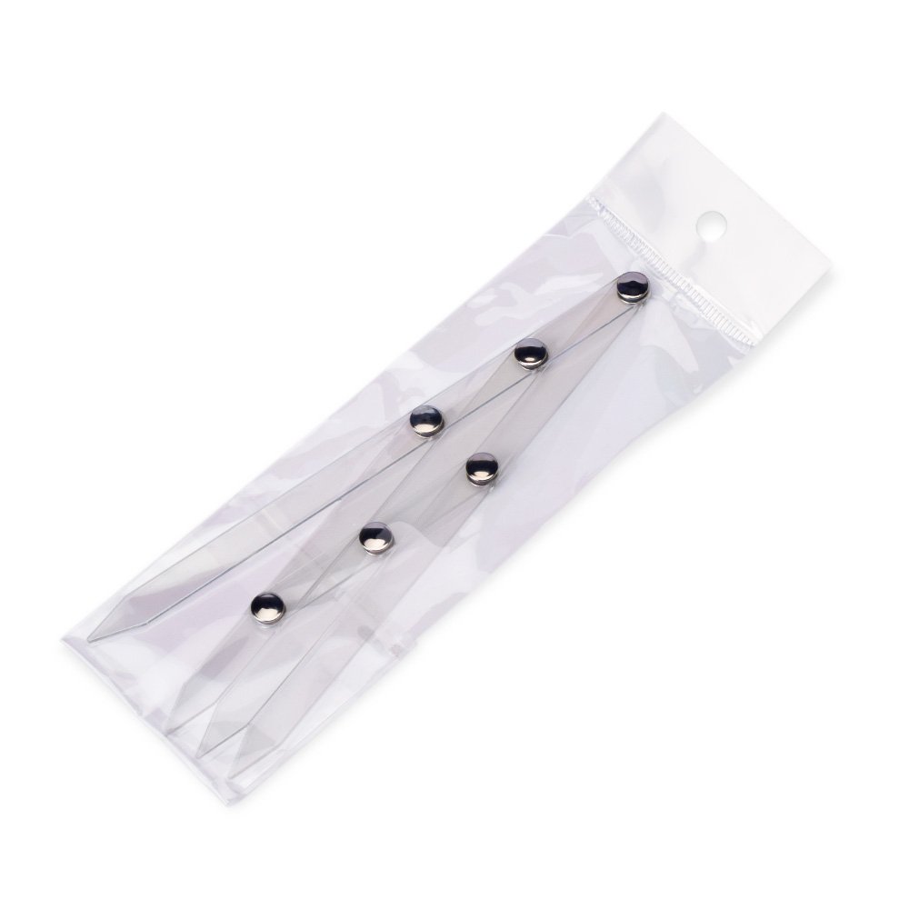High Quality Acrylic Tattoo Eyebrow Ruler for Permanent Makeup,Golden Eyebrow Divider for Eyebrow Design