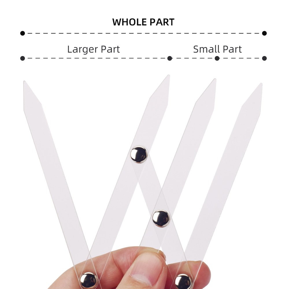 High Quality Acrylic Tattoo Eyebrow Ruler for Permanent Makeup,Golden Eyebrow Divider for Eyebrow Design