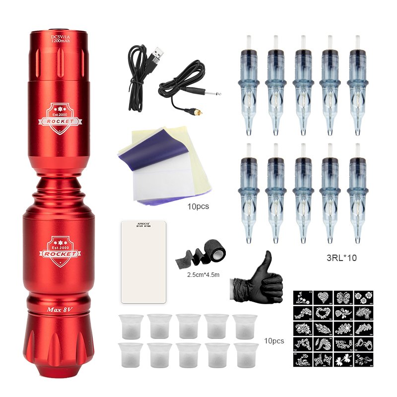 Aimoosi Tattoo Pen Machine Permanent Makeup Eyebrow Tattoo Pen Tattoo Machine Gun