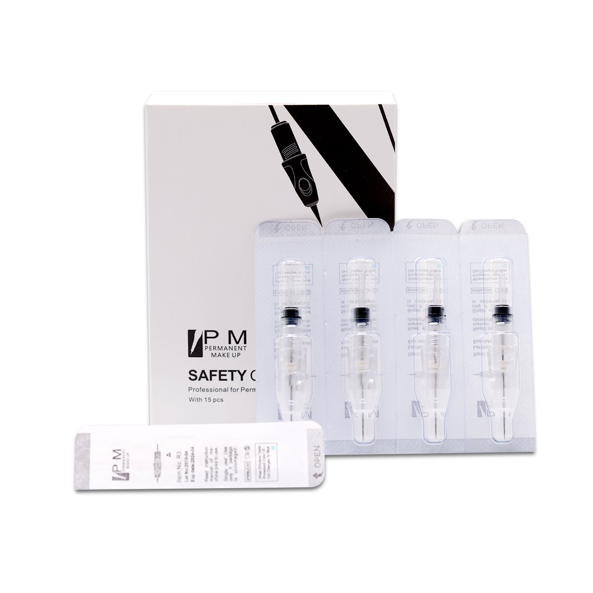 PM Microblading Flat Needle PMU Ink Cartridge Permanent Makeup Needle Cartridges