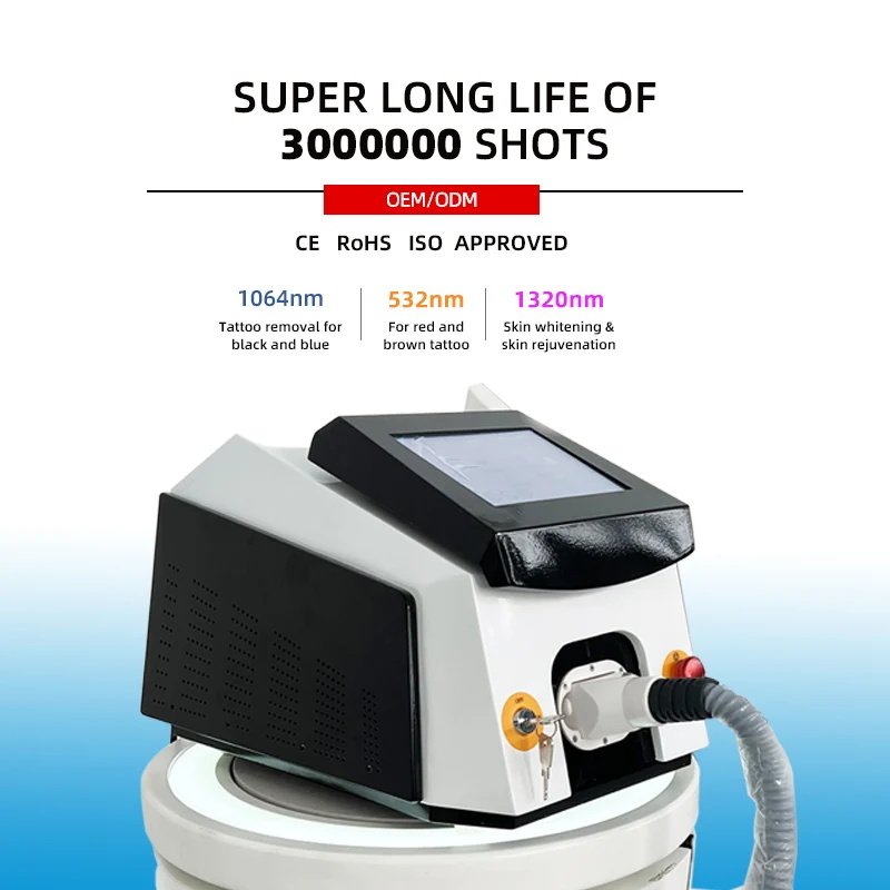 New pico Laser Pigment Eraser Pigment Removal Carbon Skin Rejuvenation Q Switched Nd Yag Laser Tattoo Removal machine