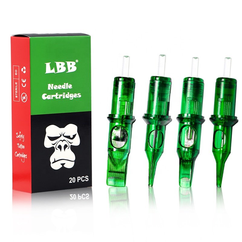 Wholesale OEM LBB Green Membrane Tattoo Needle Cartridge RL RS RM Magnum Permanent Makeup Needle