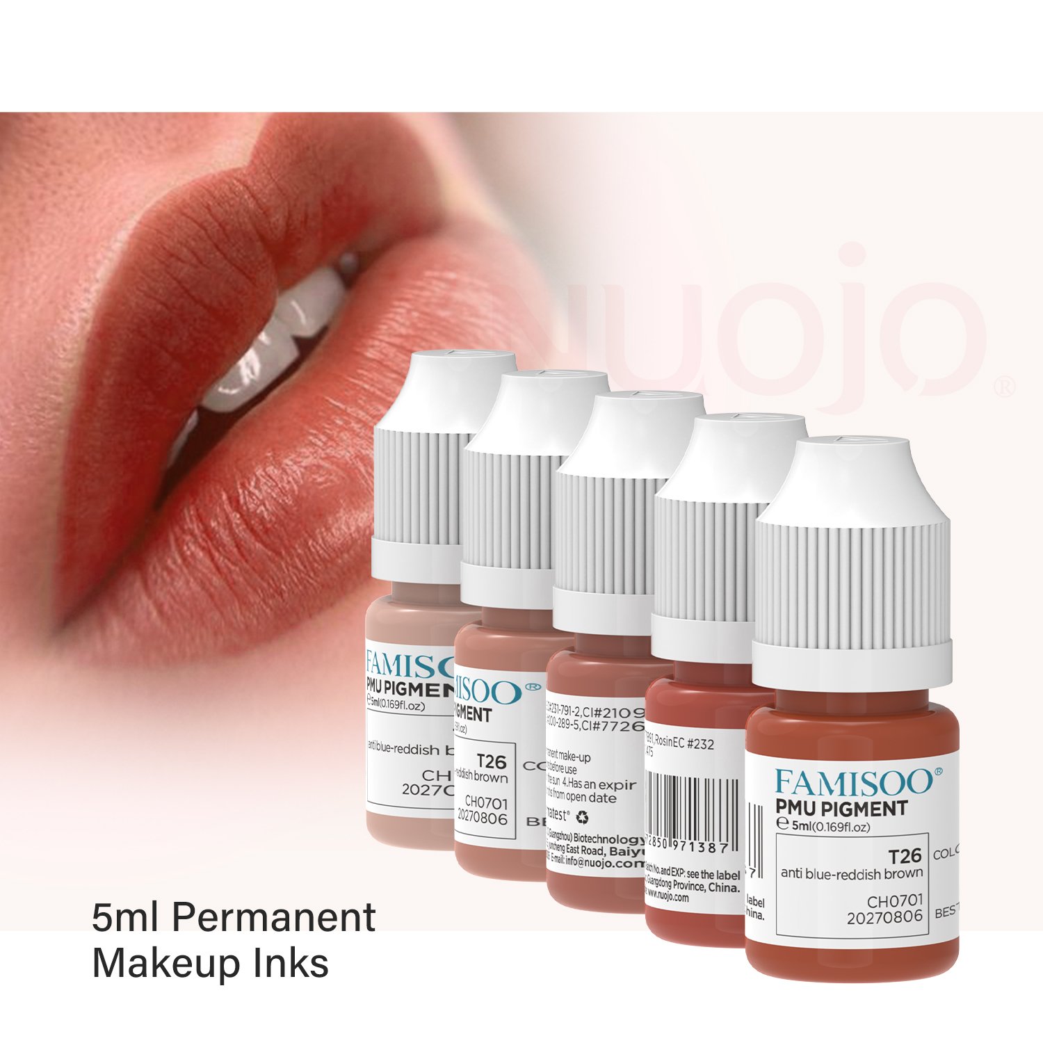 Free sample 5/10ml 1L spmu pigment lips eyebrow eyeliners PMU tattoo ink permanent makeup pigments