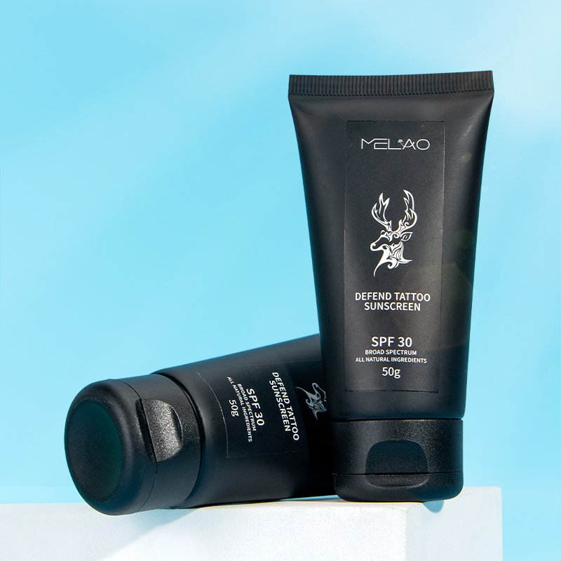 Tattoos Aftercare With Spf 50 OEM Custom Tattoo Sunscreen Protect Fading Quickly Moisturizing Anti Uv Sunblock Tattoo Cream