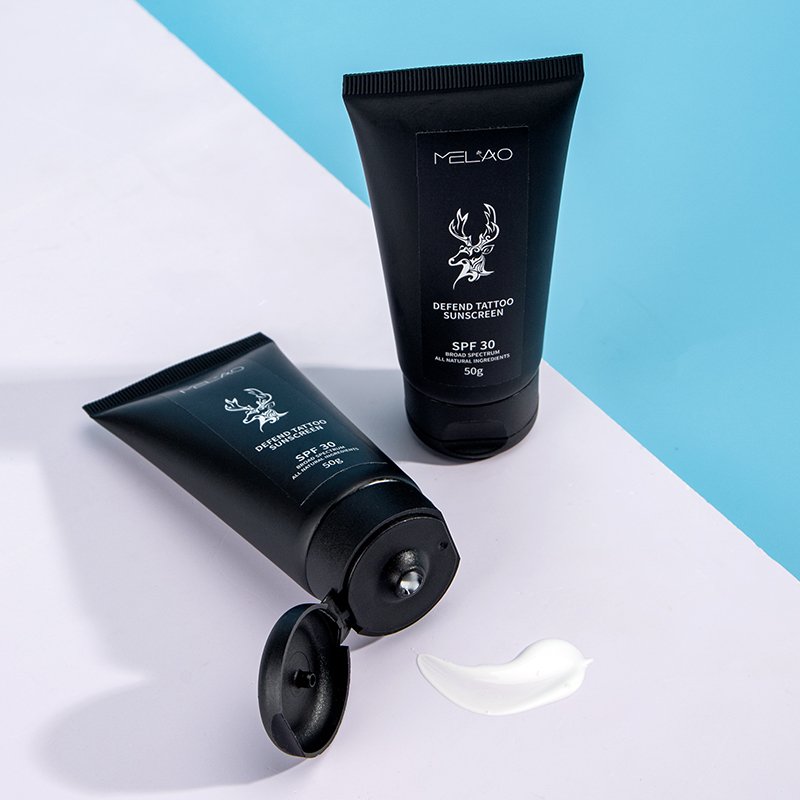 Tattoos Aftercare With Spf 50 OEM Custom Tattoo Sunscreen Protect Fading Quickly Moisturizing Anti Uv Sunblock Tattoo Cream